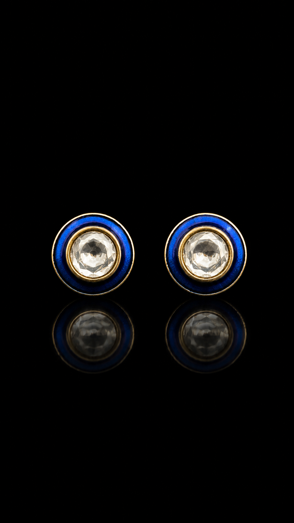 Royal Sapphire Crystal Cufflinks