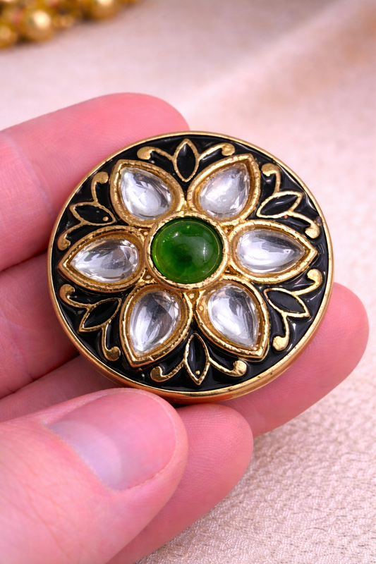 Zamrud Pushp Bandhgala Button