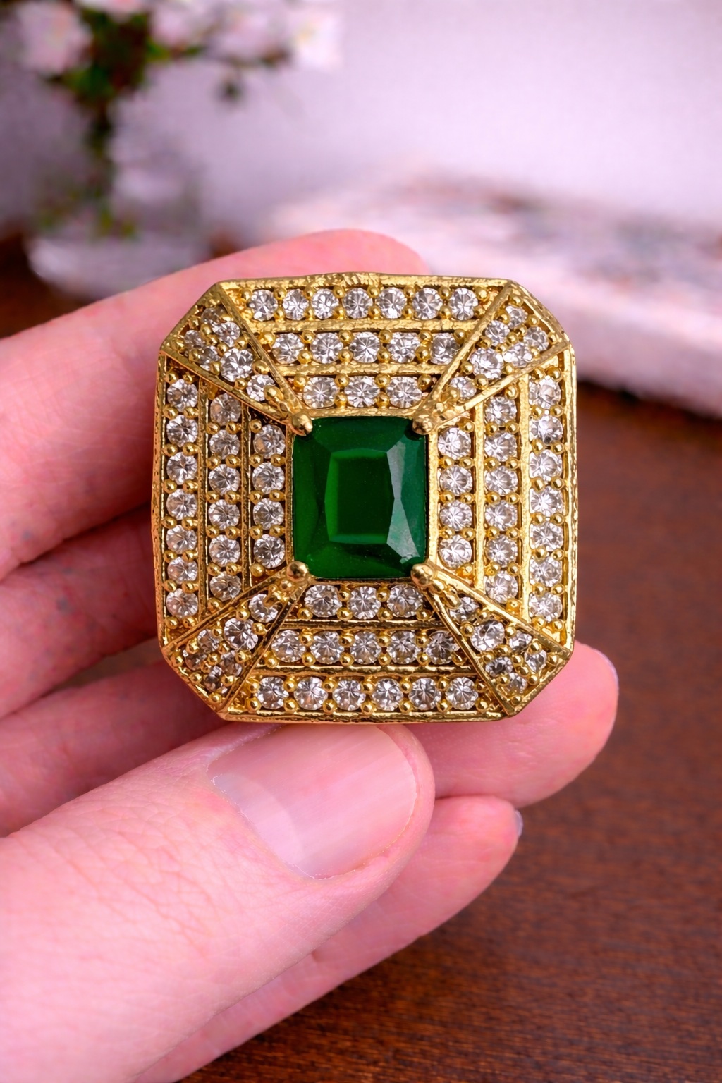 Emerald Royale Bandhgala Button