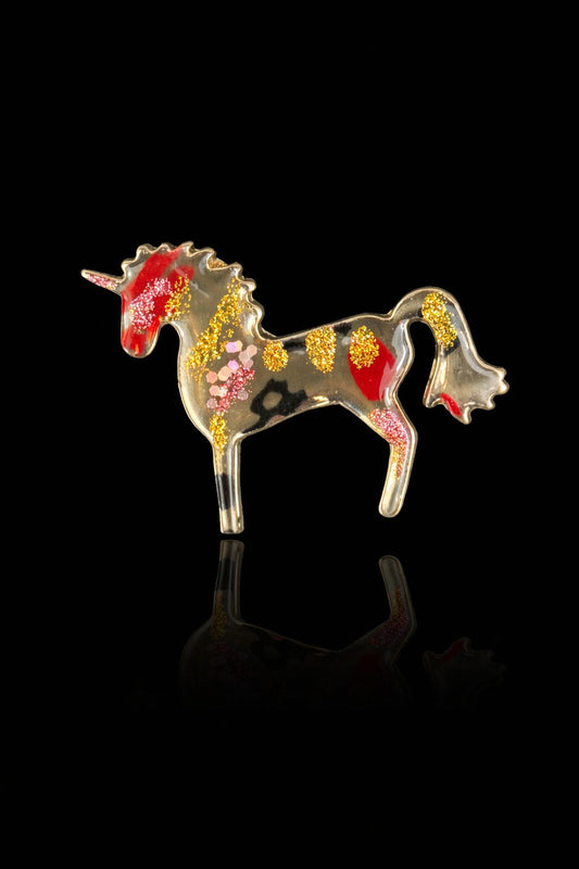 Golden Dream Unicorn Brooch