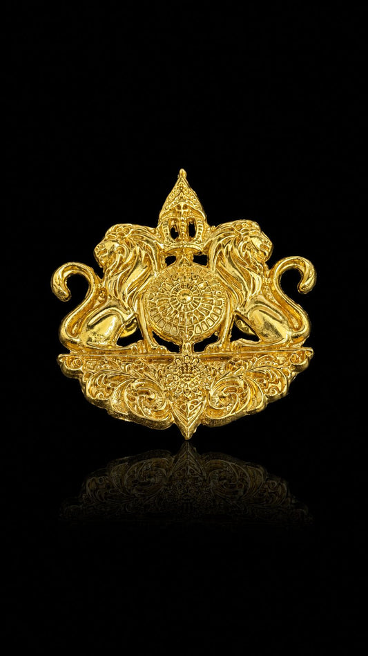 Royal Lion Crest Lapel Brooch