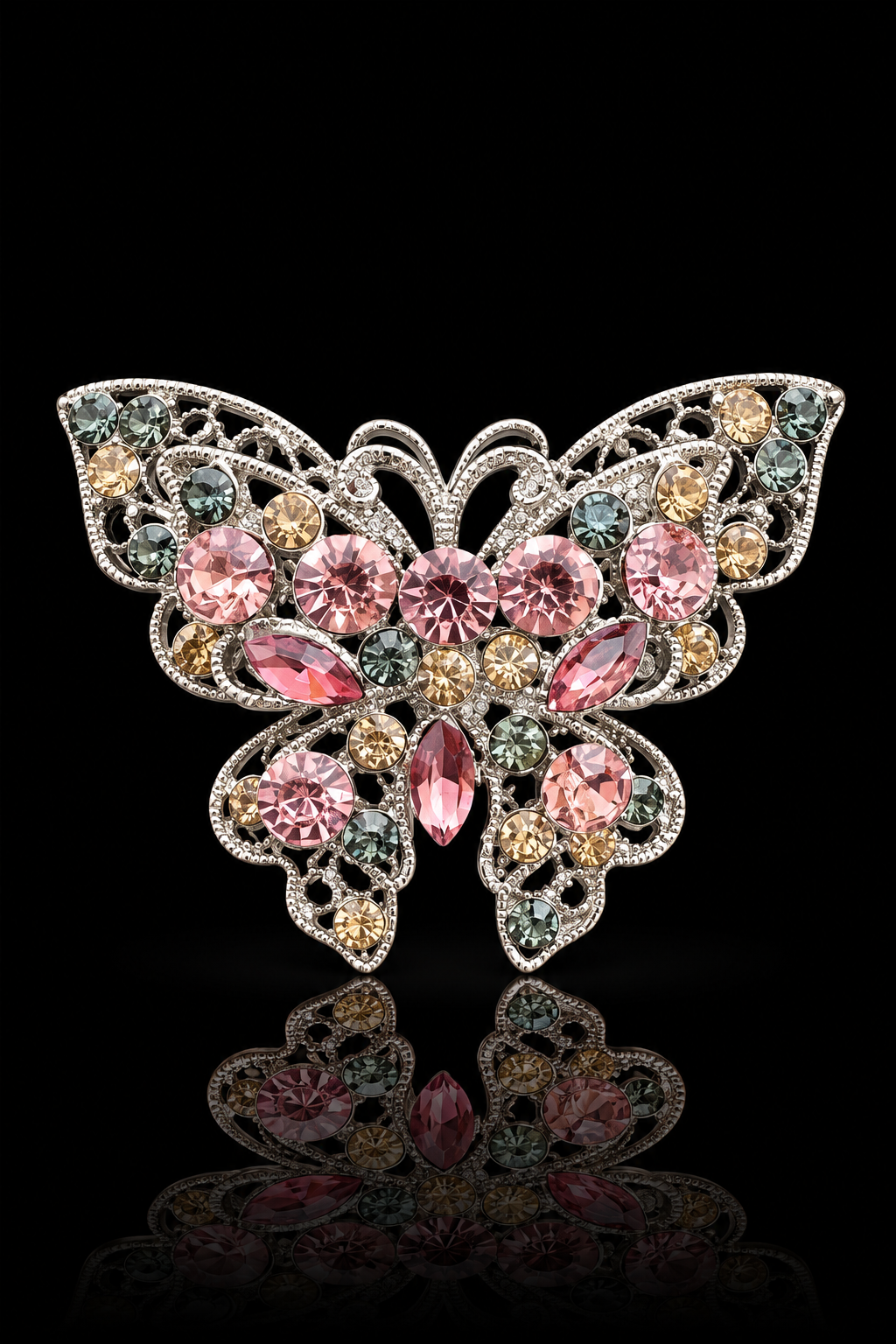Blush Twilight Butterfly Brooch