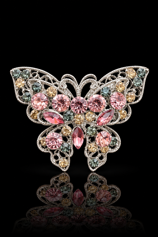 Blush Twilight Butterfly Brooch
