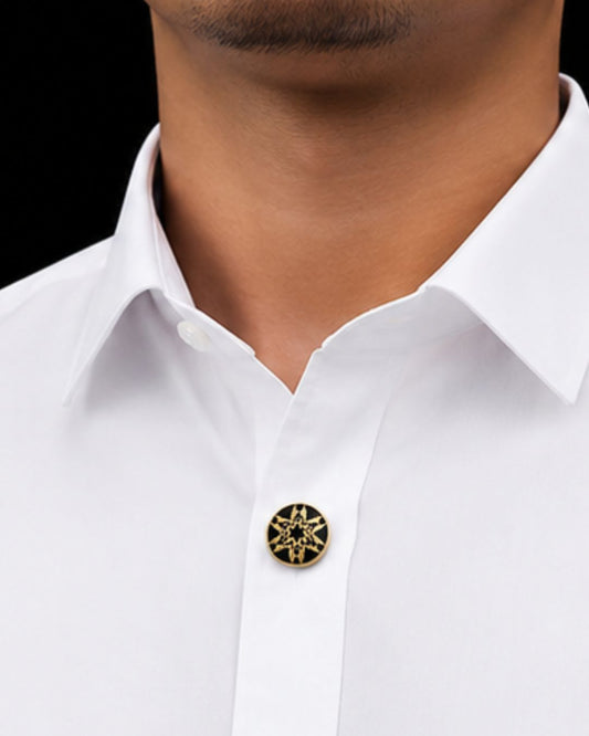 Heritage Trishul Button Clip