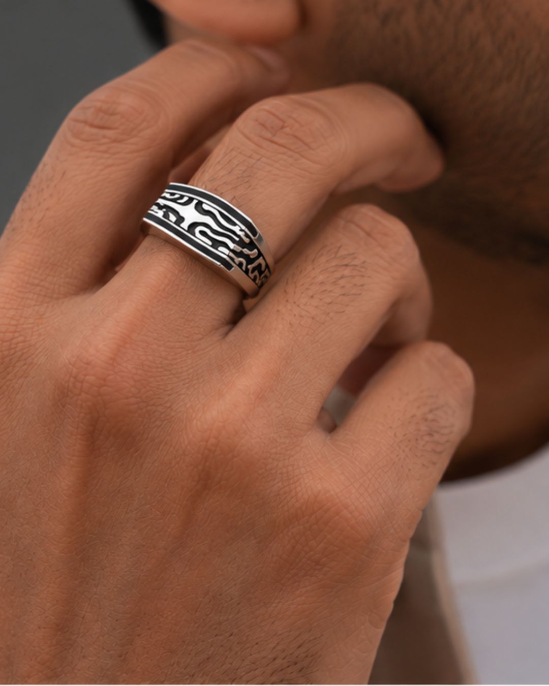 Shilp Edge Silver Ring