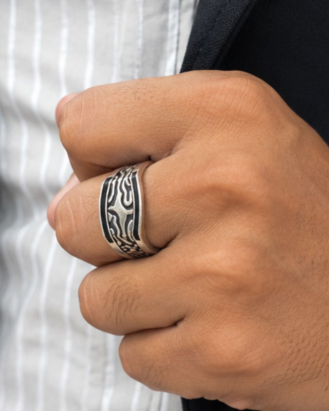 Shilp Edge Silver Ring
